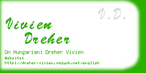 vivien dreher business card
